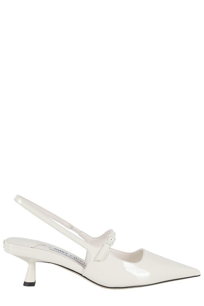 Jimmy Choo Didi 45 Glossy Patent Leather Slingback Pumps