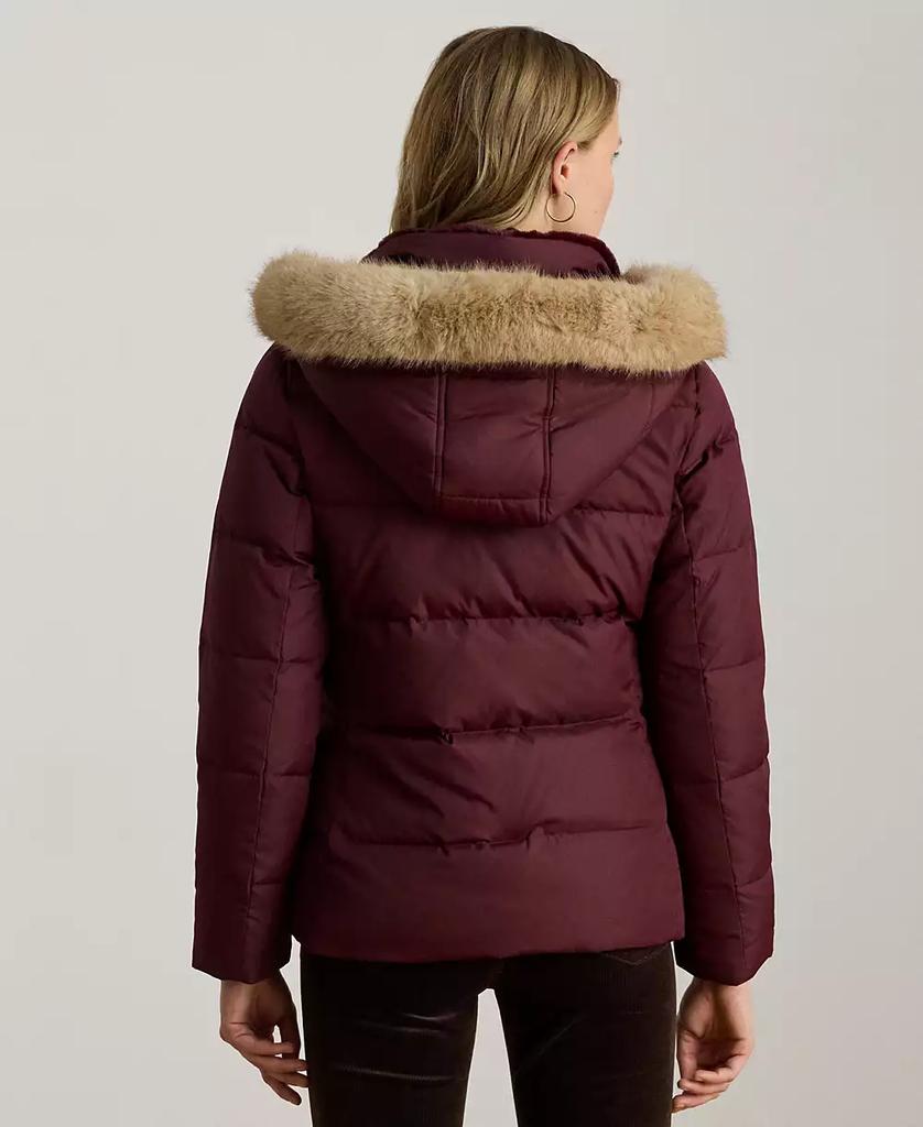 Ralph Lauren Women's Faux-Fur-Trim Collared Puffer Coat