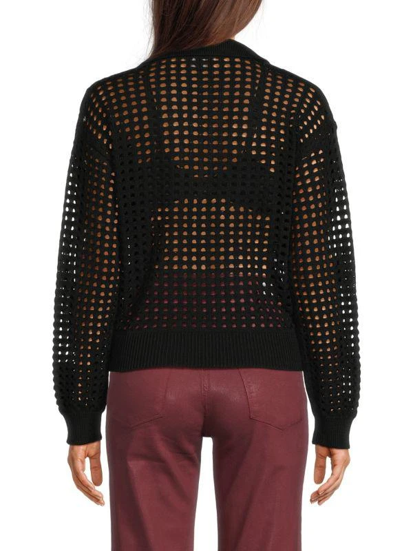 French Connection Manda Pointelle Drop Shoulder Knit Sweater 2