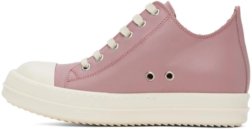 Rick Owens Pink Washed Calf Sneakers 3