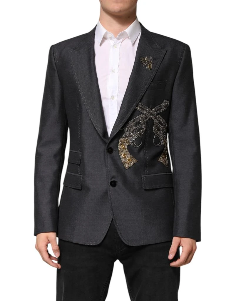 Dolce 
Gabbana Bee Embroidery SICILIA Coat Men
s Blazer