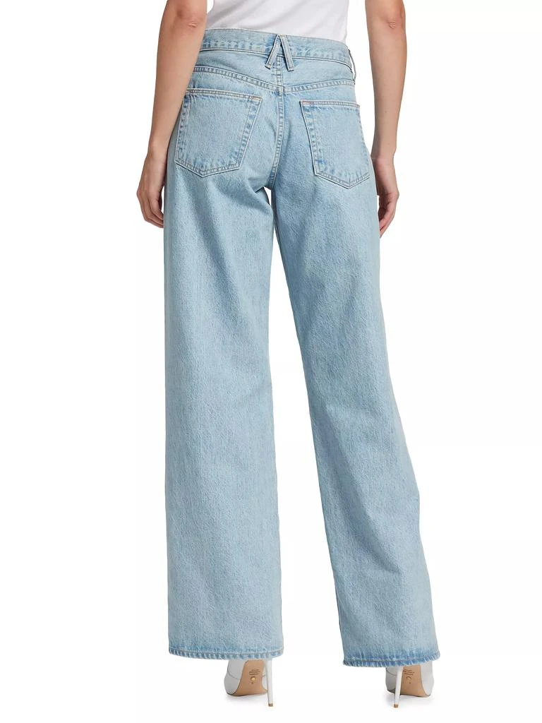 SLVRLAKE Mica Mid-Rise Rigid Wide-Leg Jeans 5