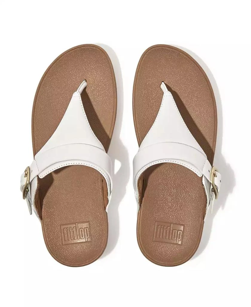 FitFlop Women's Lulu Adjustable Leather Toe-Post Sandals 3