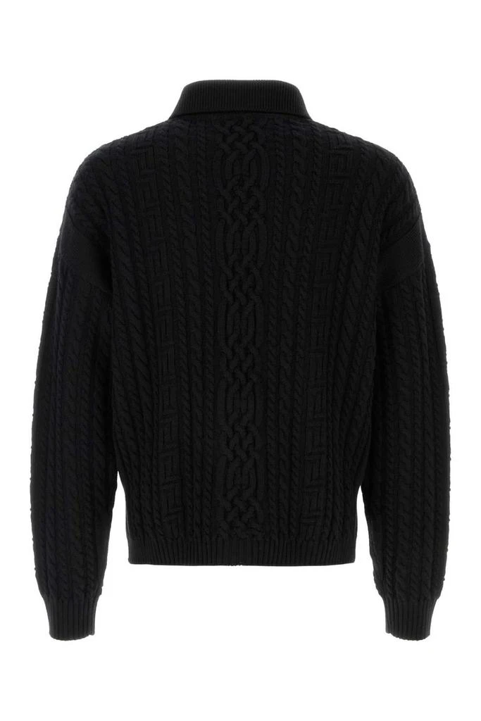 Versace Versace Mixed-Stitch Knitted Cardigan 2