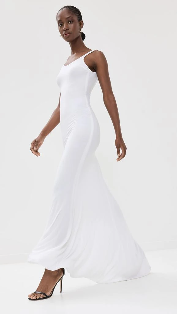 LaQuan Smith Backless Gown with Train Detail 3