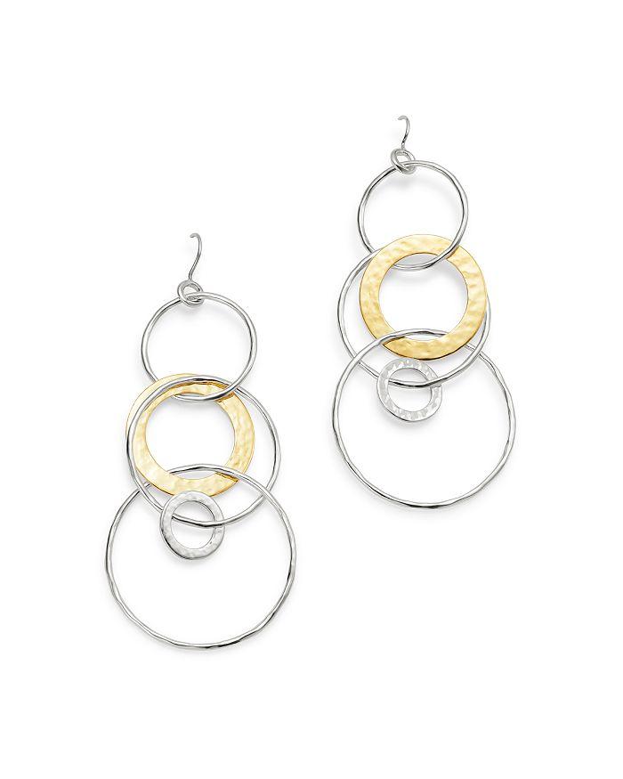 Ippolita Sterling Silver & 18K Yellow Gold Chimera Large Circle Drop Earrings