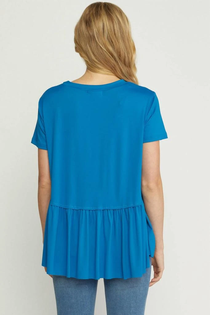 Entro Entro - Short Sleeve Peplum Top 3
