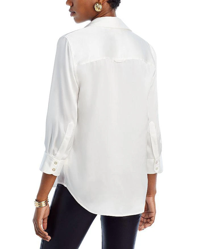 L'Agence Dani Silk Charmeuse Blouse 3