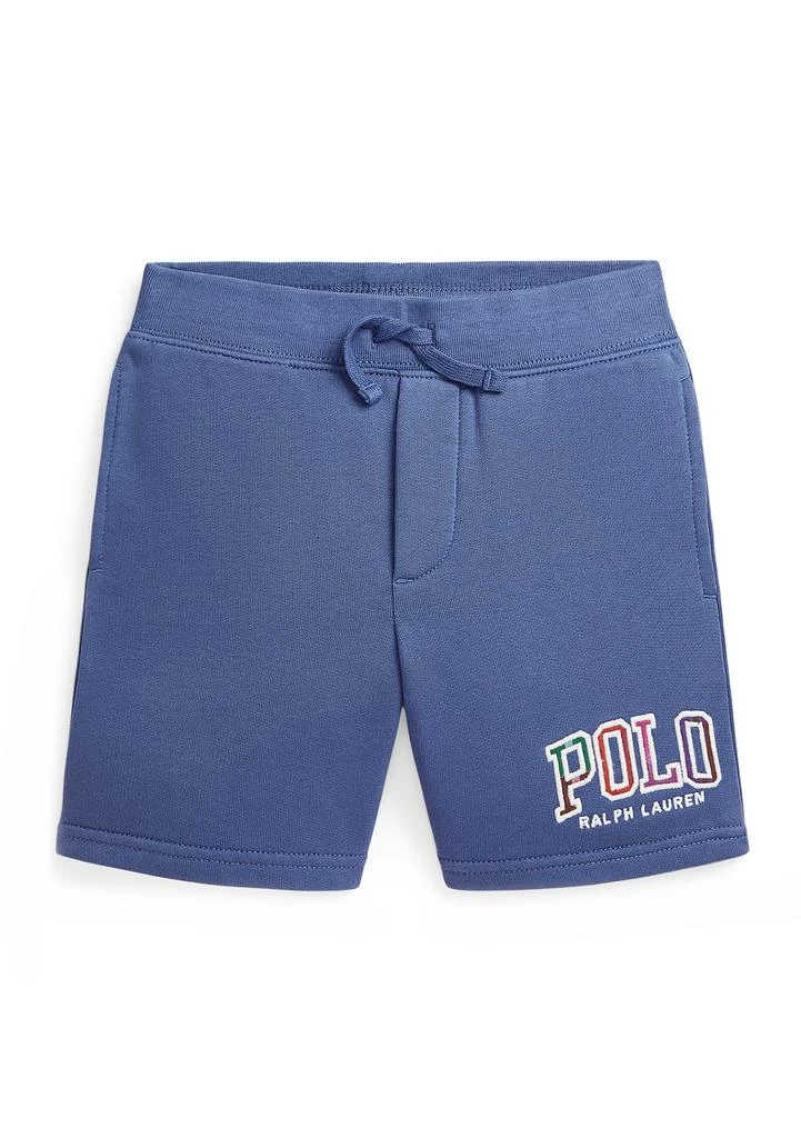 Ralph Lauren Boys 2-7 Madras Logo Fleece Shorts