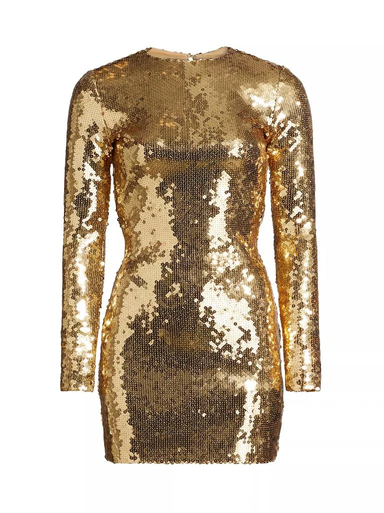 Sergio Hudson Sequined Body-Con Minidress 1