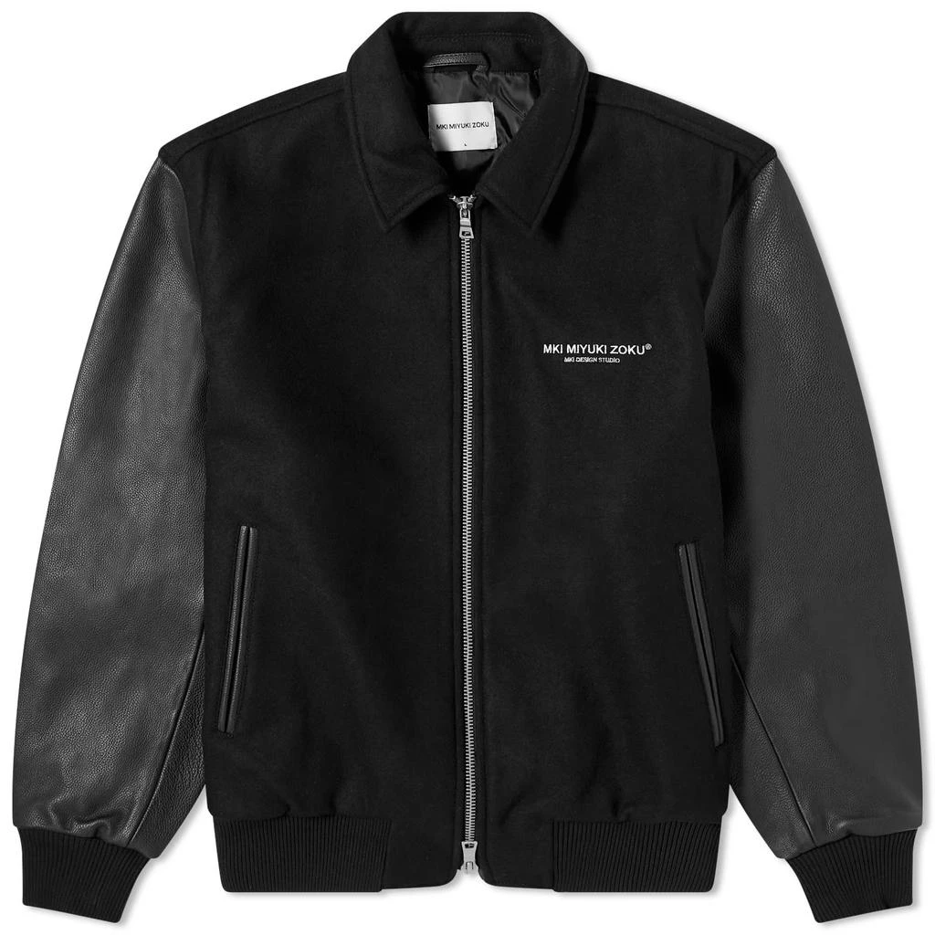 MKI MKI NDM Leather Varsity Jacket 1