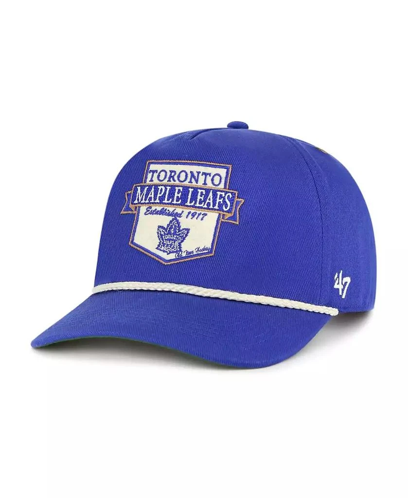 47 Brand Men's Blue Toronto Maple Leafs Old Time Hockey Rafter Sure Shot Hitch Adjustable Hat 5