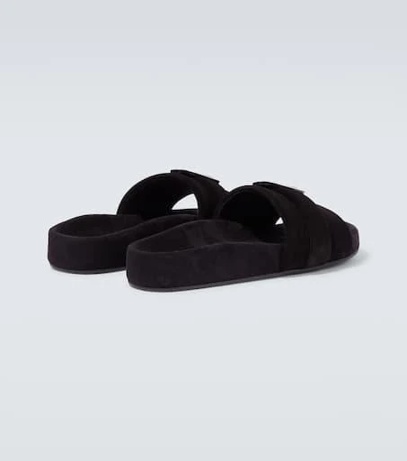 Christian Louboutin Varsimule Bizz logo suede slides 6