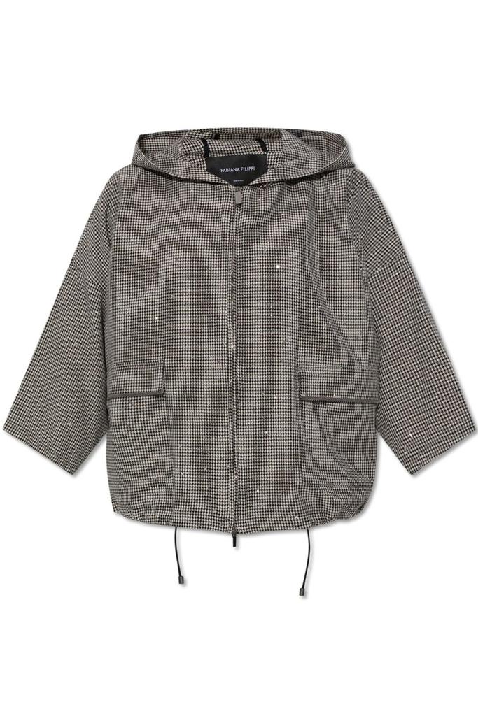 Fabiana Filippi Fabiana Filippi Sequin Embellished Hooded Jacket