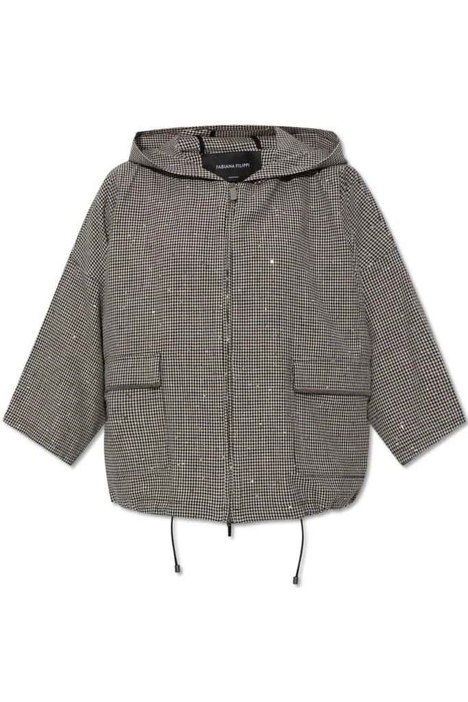 Fabiana Filippi Fabiana Filippi Sequin Embellished Hooded Jacket 1