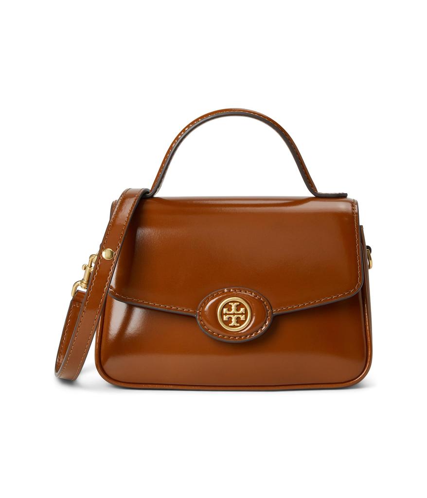 Tory Burch Robinson Spazzolato Small Top-Handle Bag