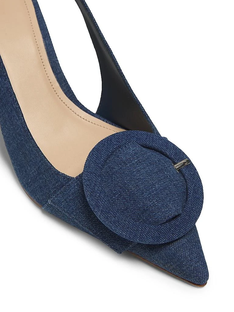22élevé 75MM Buckle-Accented Denim Pumps 5