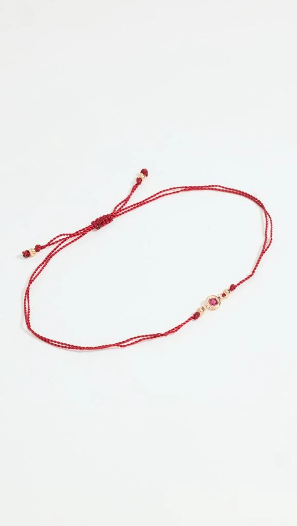 Zoe Chicco 14k Gold Floating Ruby On Red Cord Bracelet 1