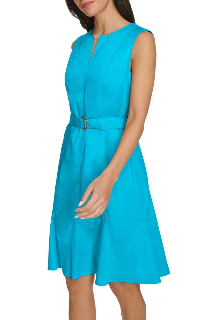 Calvin Klein Belted A-Line Dress 8