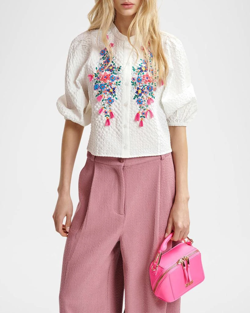 Essentiel Heartfelt Embellished Button-Front Shirt 4
