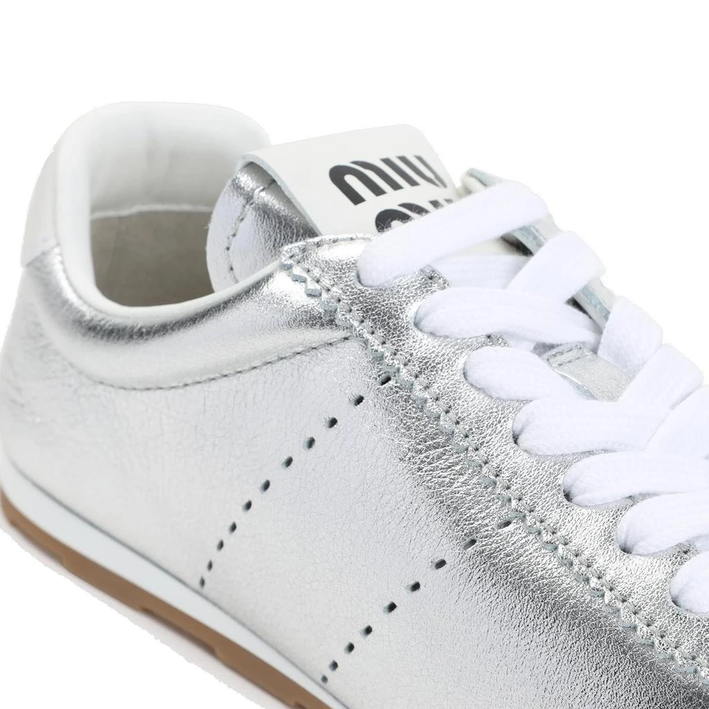 Miu Miu Miu Miu Logo-Patch Lace-Up Sneakers 4