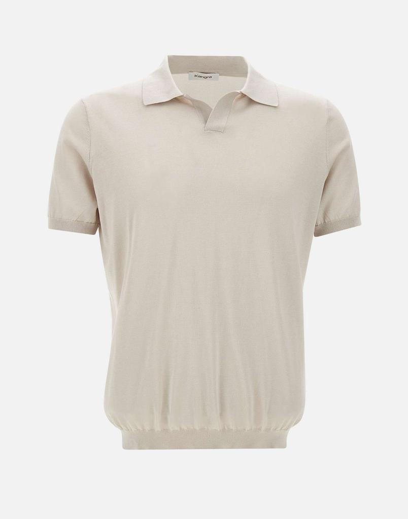 KANGRA Silk and cotton polo shirt