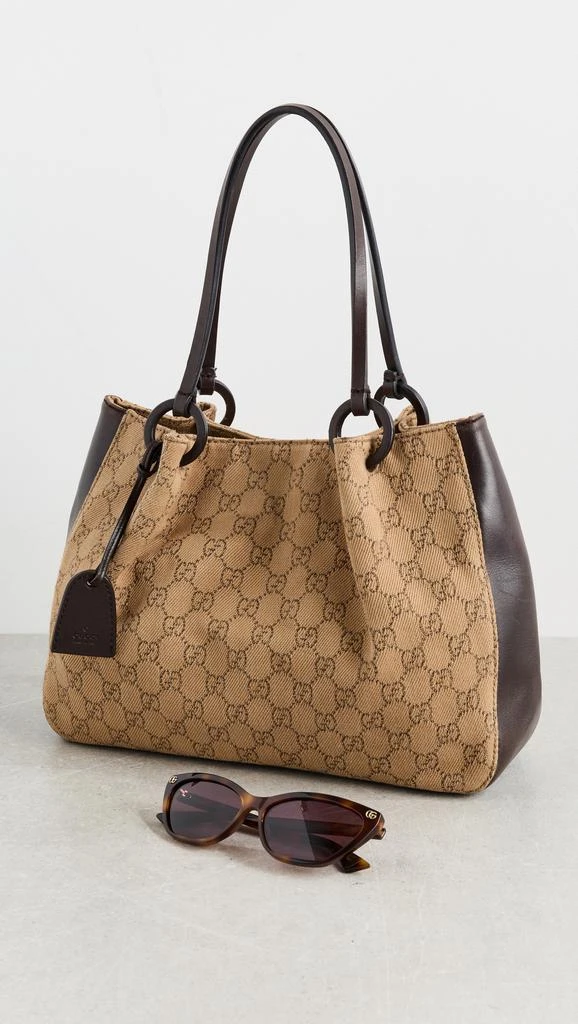 What Goes Around Comes Around Gucci Brown Canvas 101919 Bag 2