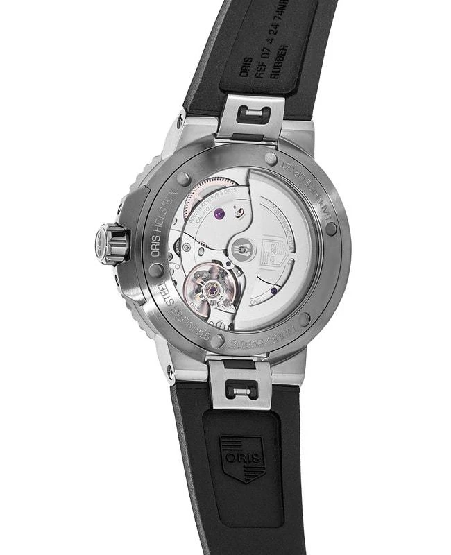 Oris Oris Aquis Date Calibre 400 Blue Ceramic Rubber Strap  Men's Watch 01 400 7763 4135-07 4 24 74EB 2