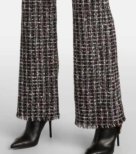 Balmain Tweed flared pants 5
