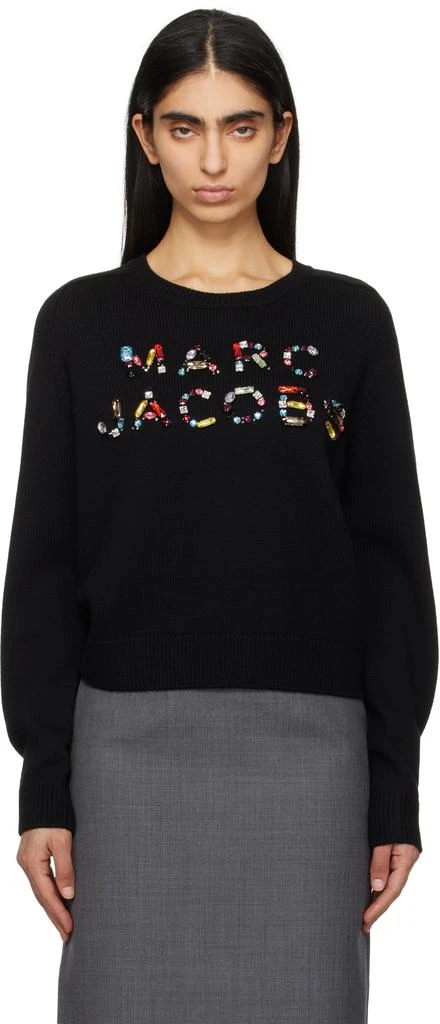 Marc Jacobs Black Gem Knit Logo Sweater 1