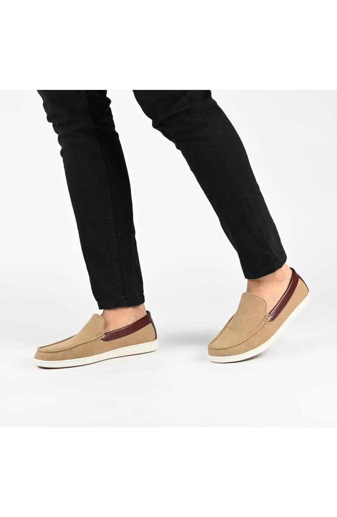 Vance Co. Corey Moc Toe Twill Loafer 8