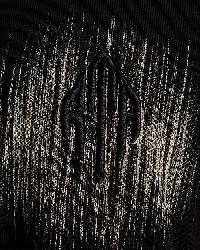 RTA Oversized Fit Colin Black Etched Monogram Tee 5