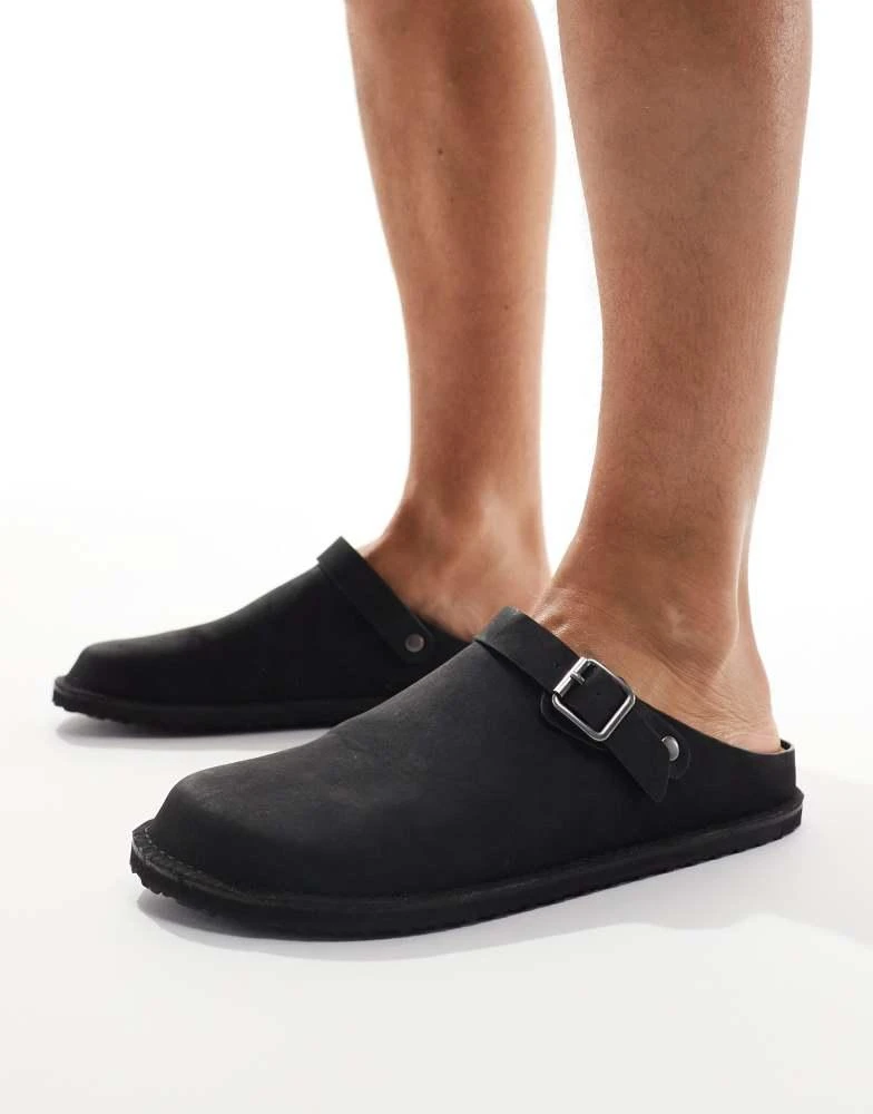 ASOS ASOS DESIGN mule clog loafers in black 1