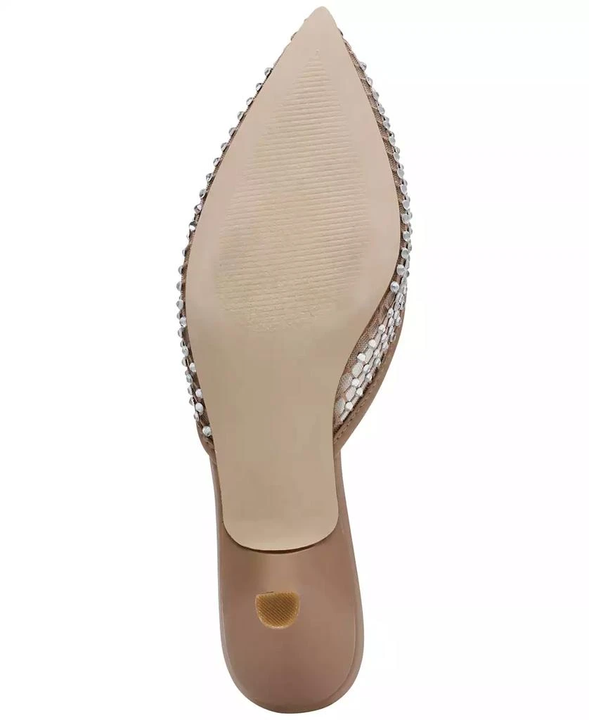 Steve Madden Women's Micki Rhinestone Kitten Heel Mule Pumps 5