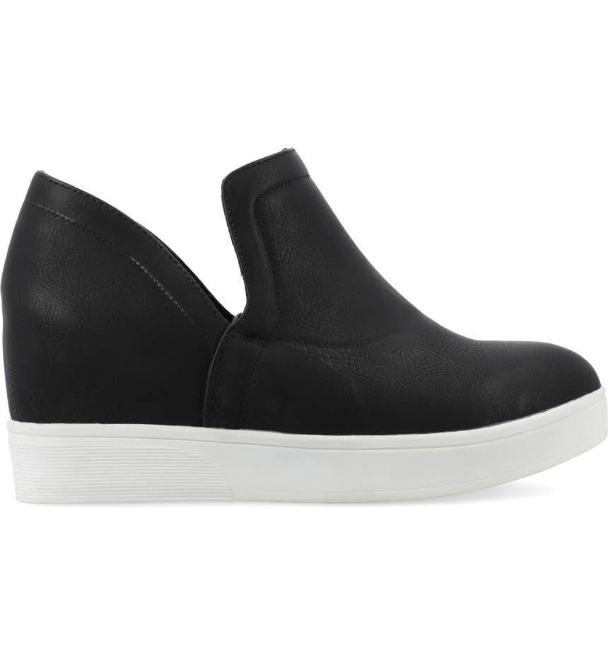 Journee Collection Cardi Wedge Platform Sneaker - Wide Width 4