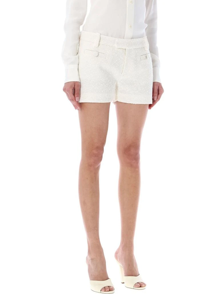 AMI AMI Paris Straight Hem Tweed Tailored Shorts 3