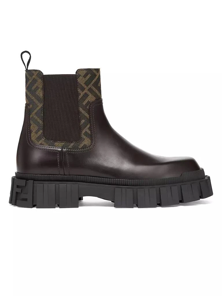 Fendi Force Leather Lug-Sole Chelsea Boots 1