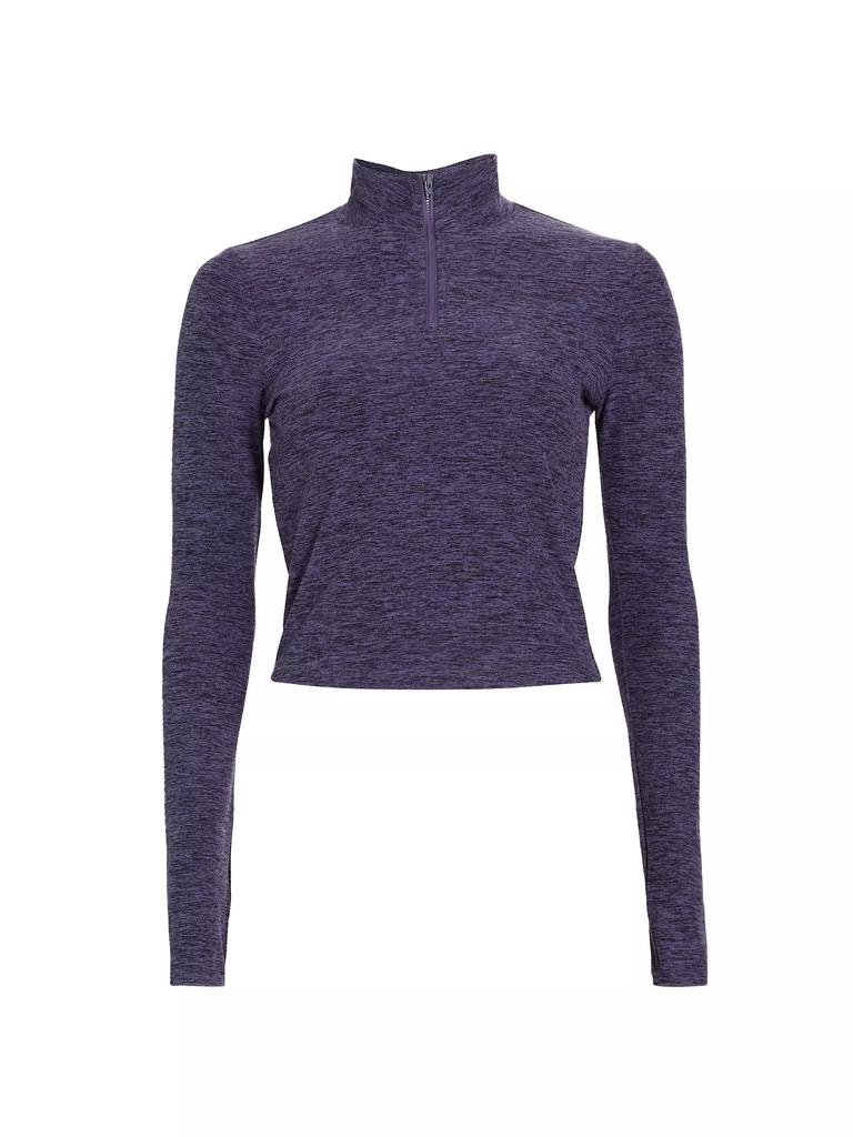 Year of Ours Training Heathered Stretch Crop Sweatshirt