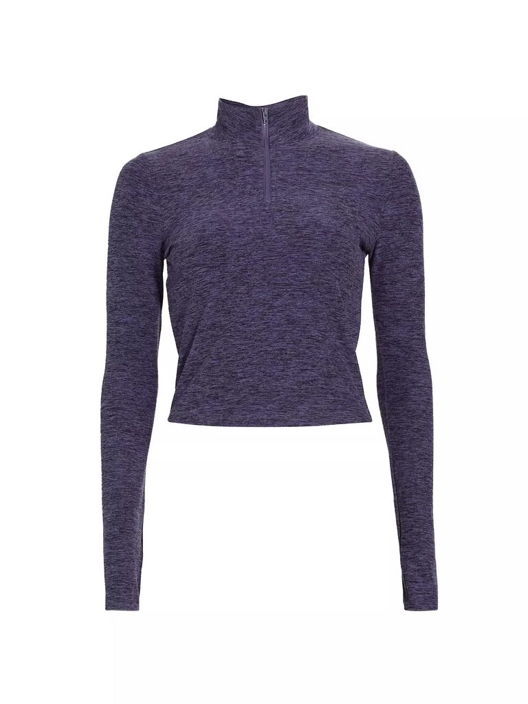 Year of Ours Training Heathered Stretch Crop Sweatshirt 1