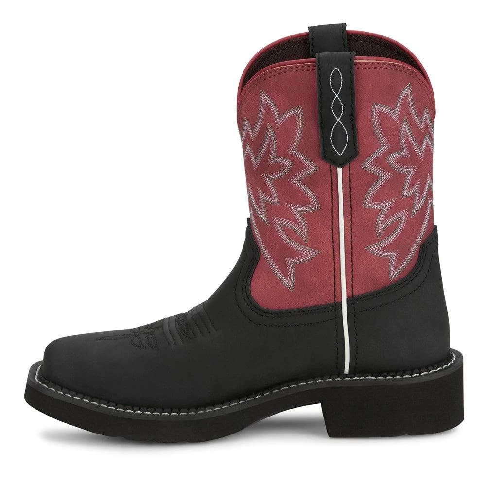 Justin Boots Sunny Wide Square Toe Cowboy Boots 3