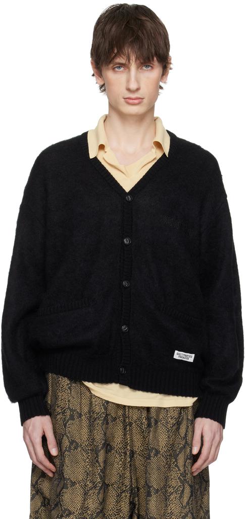 WACKO MARIA/COTTON KNIT CARDIGAN（BLACK） WACKO MARIA/COTTON KNIT CARDIGAN（BLACK）［コットンニット