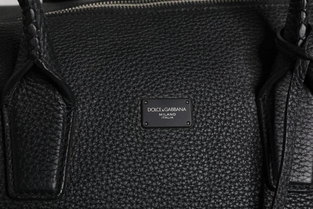 Dolce & Gabbana Calfskin Leather Hand Shoulder Duffle Men's Bag