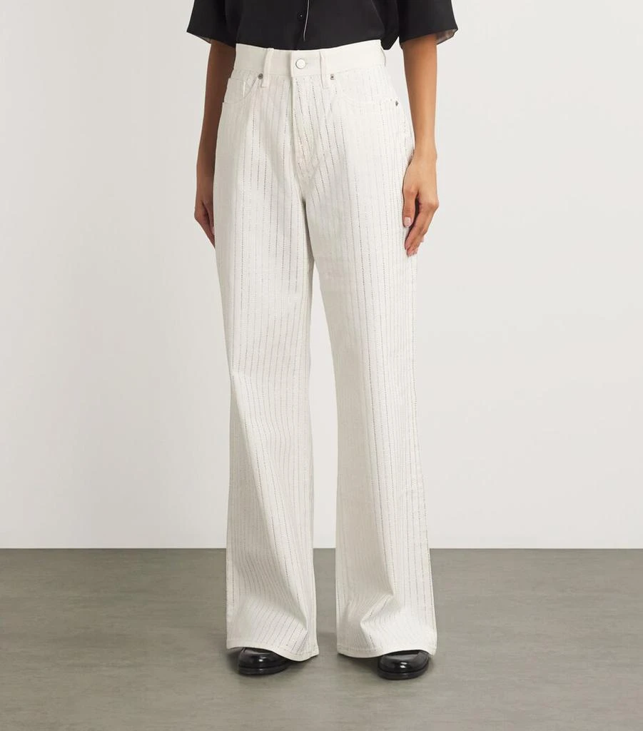 Good American Embellished Good Ease Relaxed Jeans 3