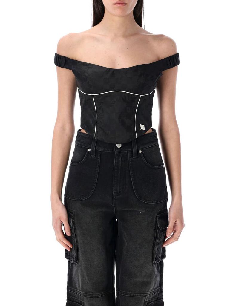 Misbhv Misbhv Monogram Nylon Corset Top