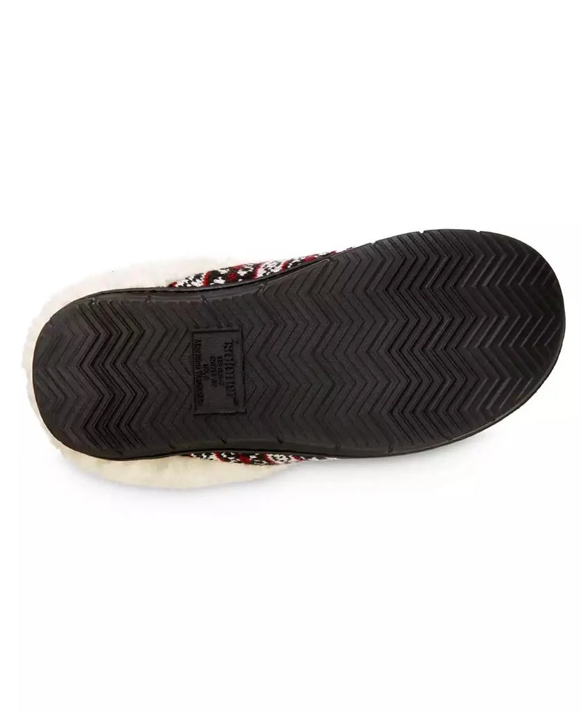 Isotoner Signature Women's Fairisle Knit Braelyn Hoodback Slippers 2