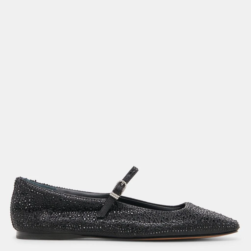 Dolce Vita Reyes Crystal Ballet Flats Black Metallic Crystal 1