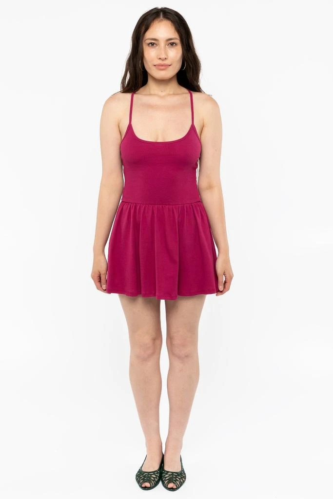 Los Angeles Apparel 43206X - Baby Rib Cross Back Mini Dress 17