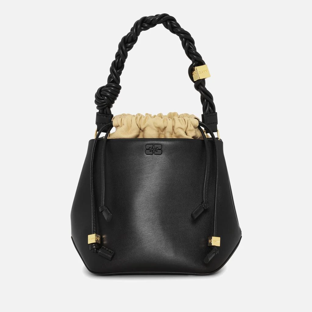 Ganni Bou Recycled Leather Bucket Bag 1