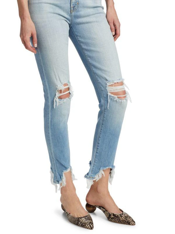 L'Agence High Line High-Rise Skinny Distressed Jeans 4