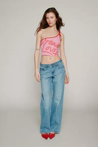 Kimchi Blue Kimchi Blue Dream Lover One-Shoulder Cropped Tank Top